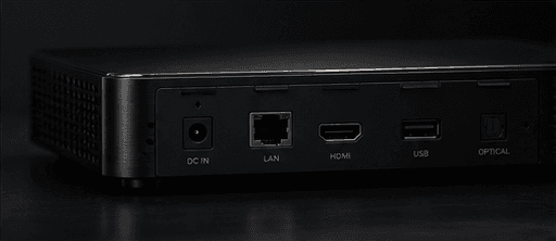 Concept visualisation of a possible rear panel for Reference One. The connections shown are a design study and remain subject to validation.